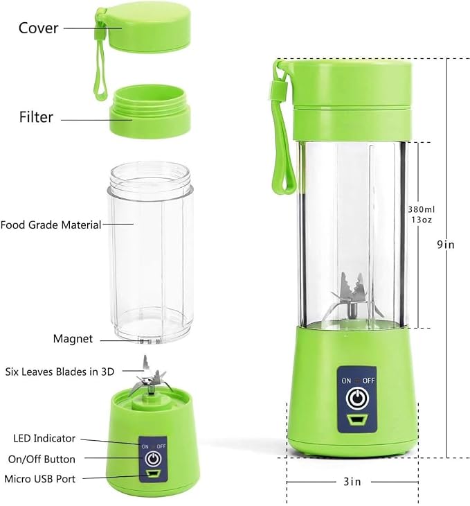 USB rechargeable mini juicer blender